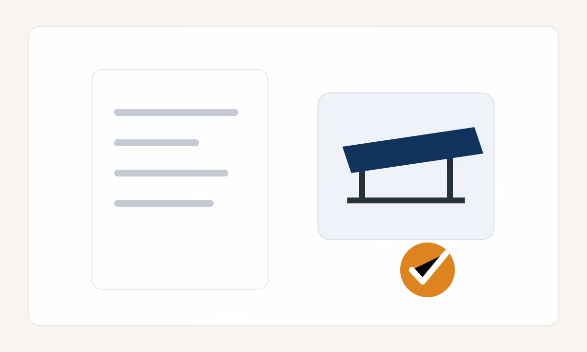 Infographic of documents for a solar carport planning file